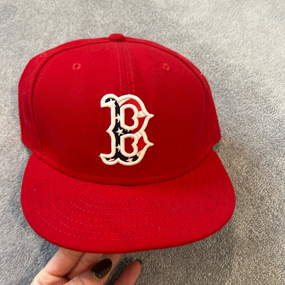 Boston Red Sox flat rim baseball hat